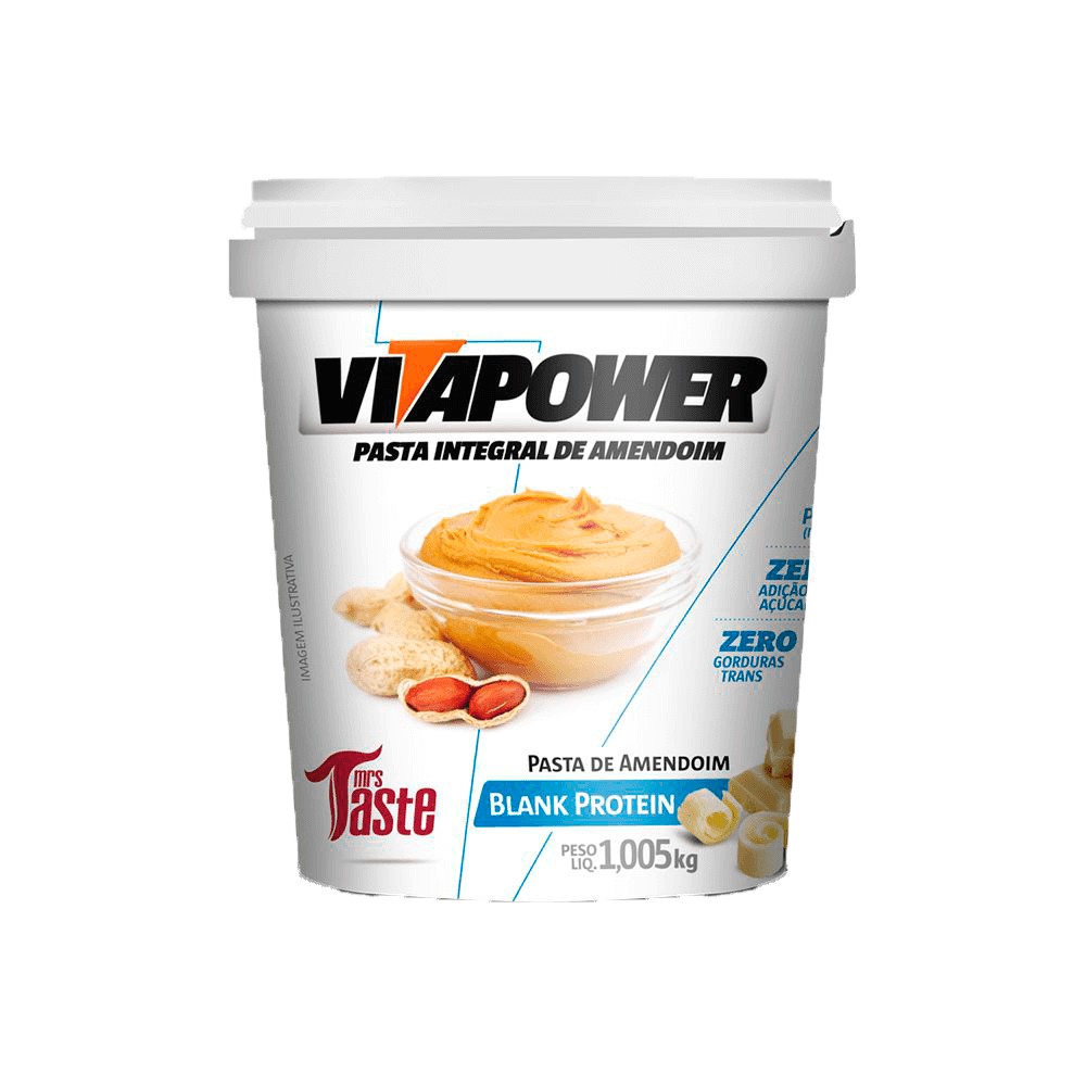 Pasta de Amendoim Blank Protein 1005g VitaPower
