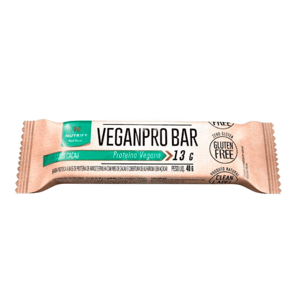 Veganpro Bar Sabor Cacau 40g Nutrify