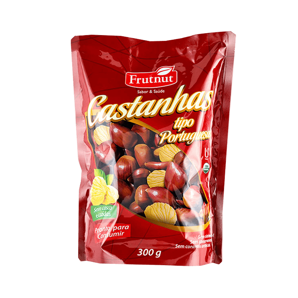 Castanha Portuguesa Cozida sem Casca 300g Frutnut
