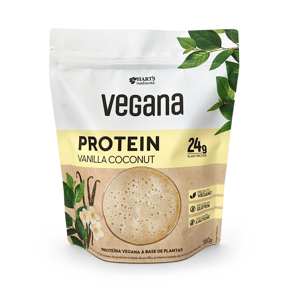 Proteína Vegetal Vanilla Coconut 360g Harts Natural
