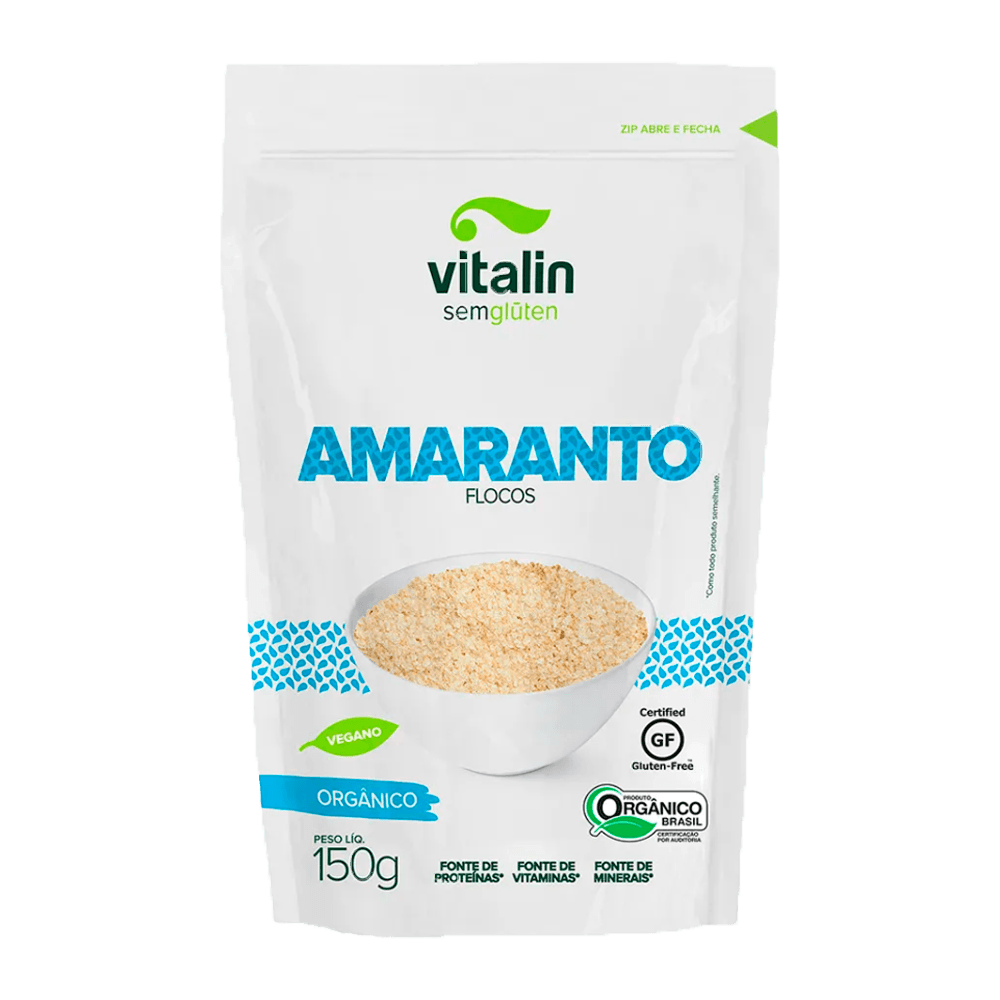 Amaranto em Flocos Orgânico 150g Vitalin