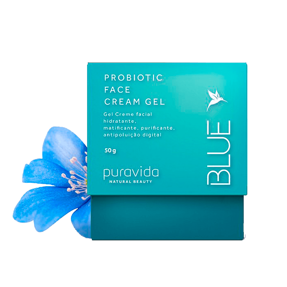 Blue Probiotic Face Cream Gel 50g PuraVida