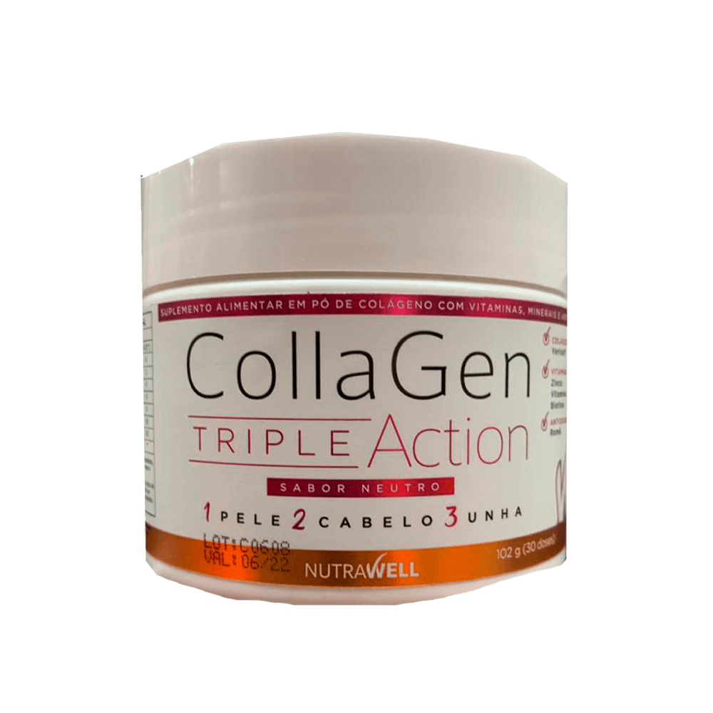 Colágeno Triple Action 102g Nutrawell