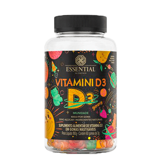 Vitamina D3 60 Gomas Essential Nutrition
