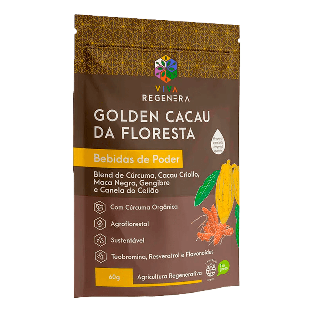 Golden Cacau da Floresta 60g Viva Regenera