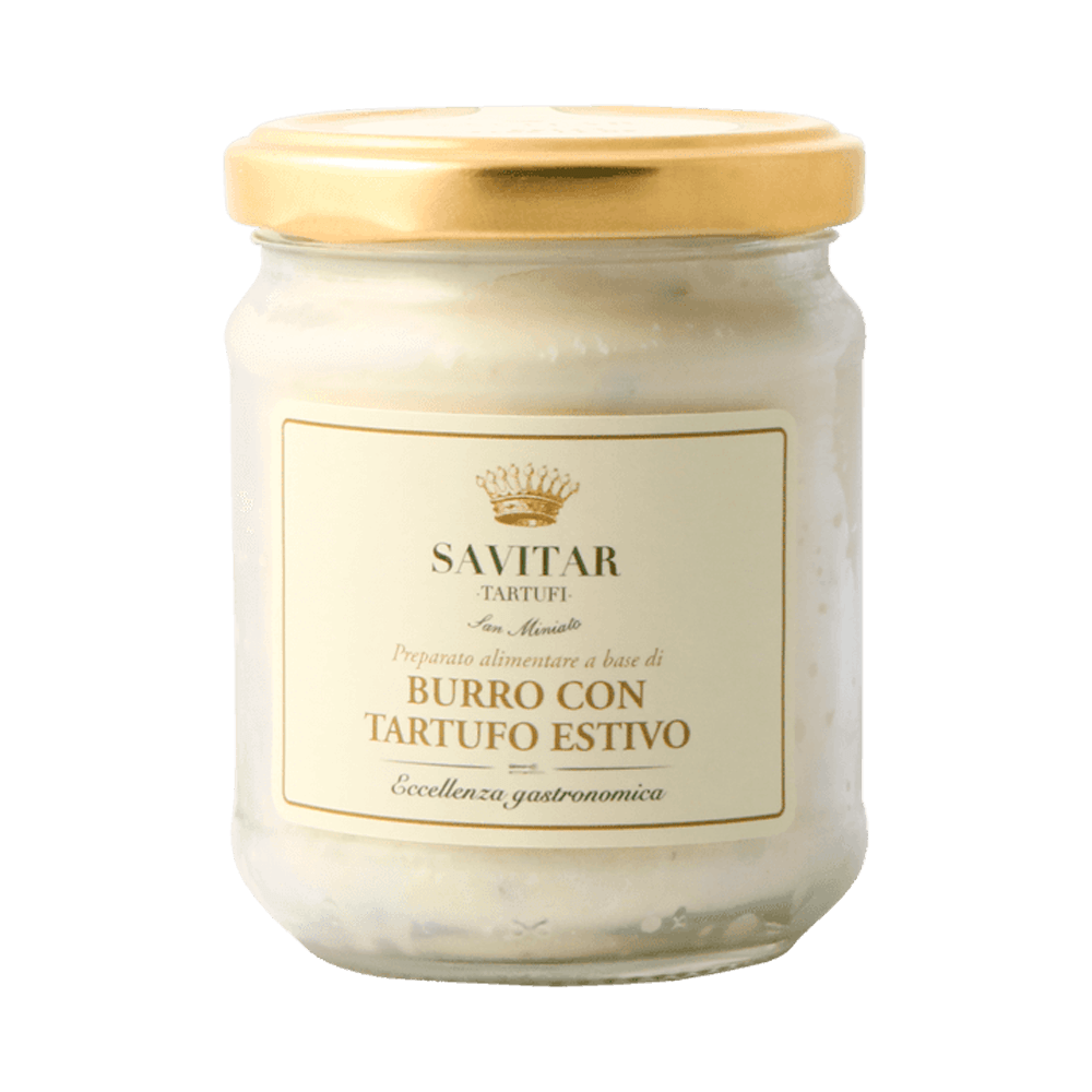 Manteiga Fresca Com Trufas Negras 160g Savitar