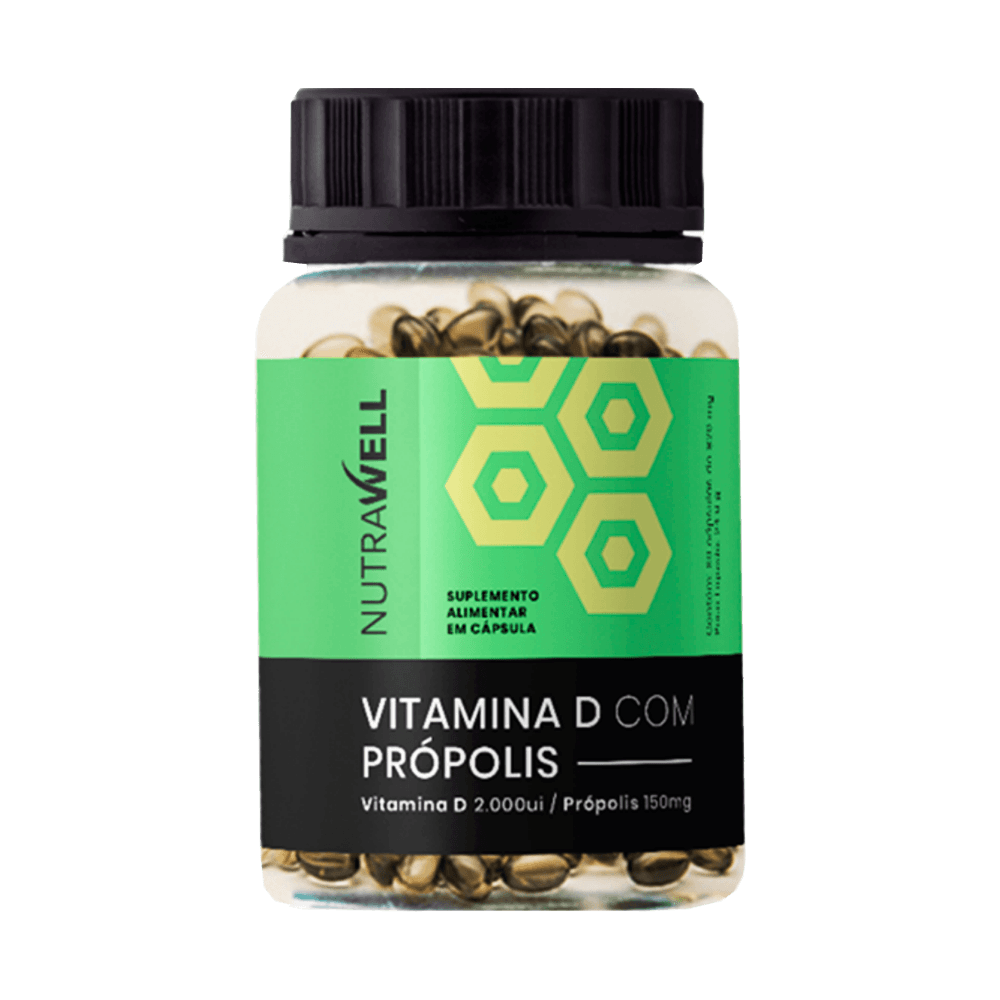 Vitamina D Com Própolis 30 Capsúlas Nutrawell