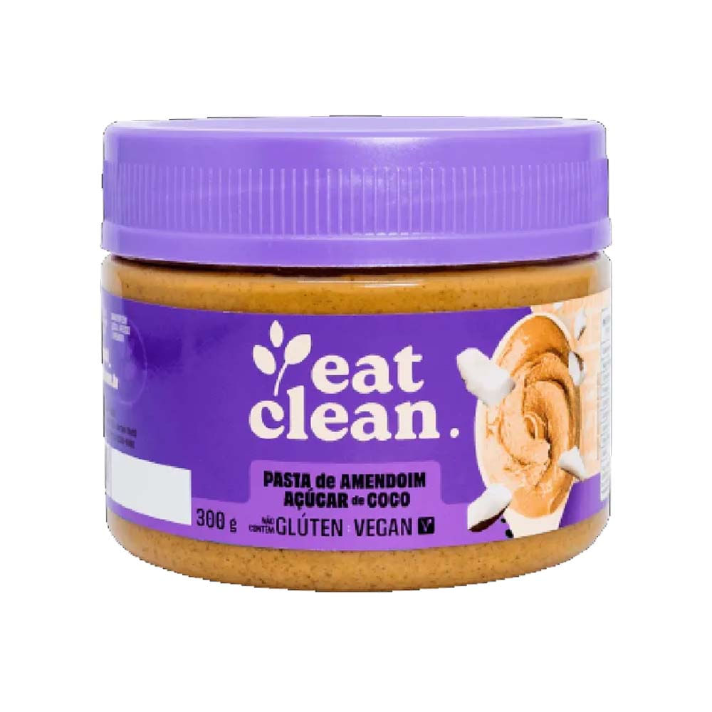 Pasta de Amendoim com Açúcar de Coco 300g Eat Clean