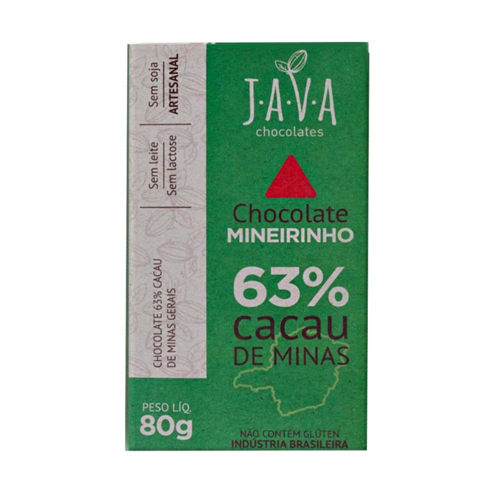 Chocolate Mineirinho 63% Cacau Java