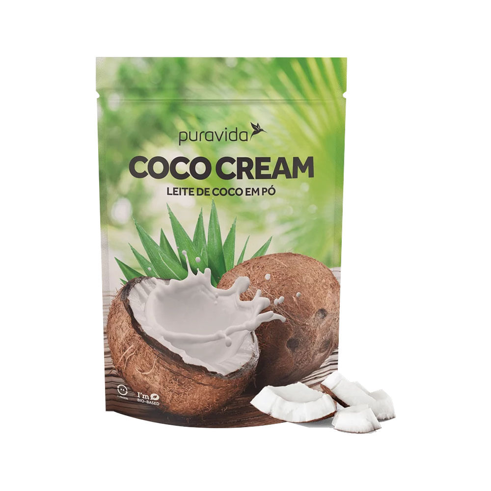 Coco Cream Leite de Coco em Pó 250g PuraVida