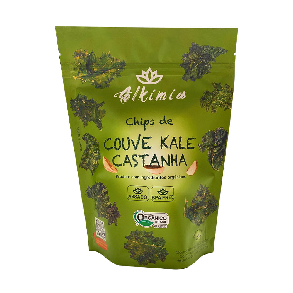 Chips de Couve Kale Orgânico com Castanha 15g Alkimia