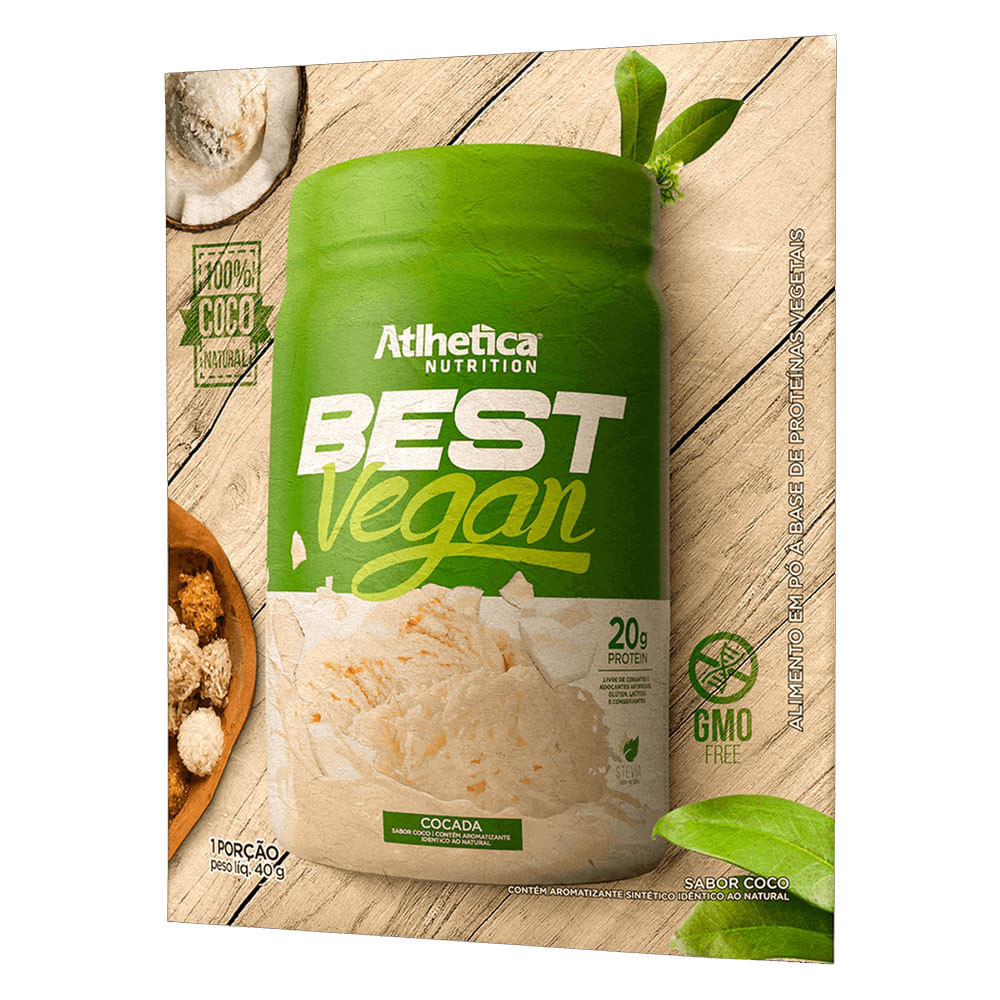 Best Vegan Protein Cocada 40g Atlhetica Nutrition