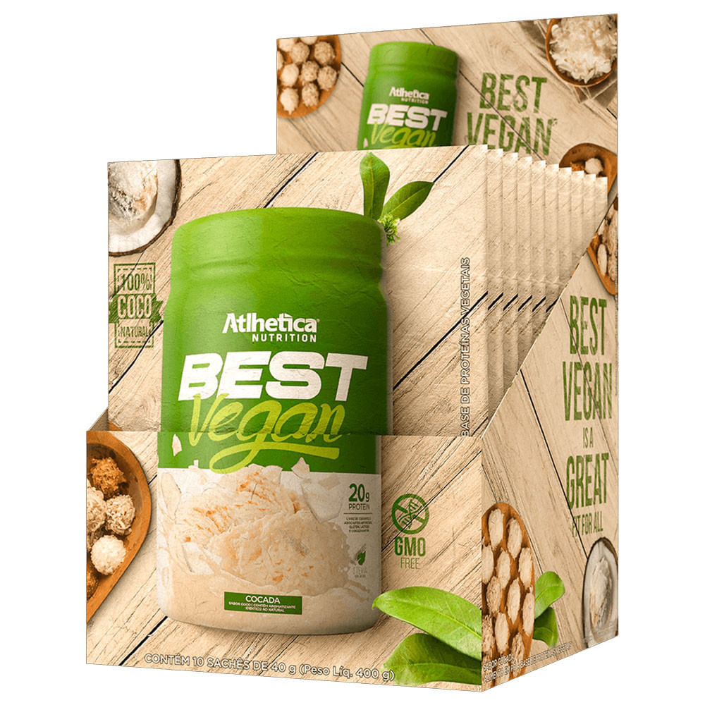 Best Vegan Protein Cocada 40g Atlhetica Nutrition