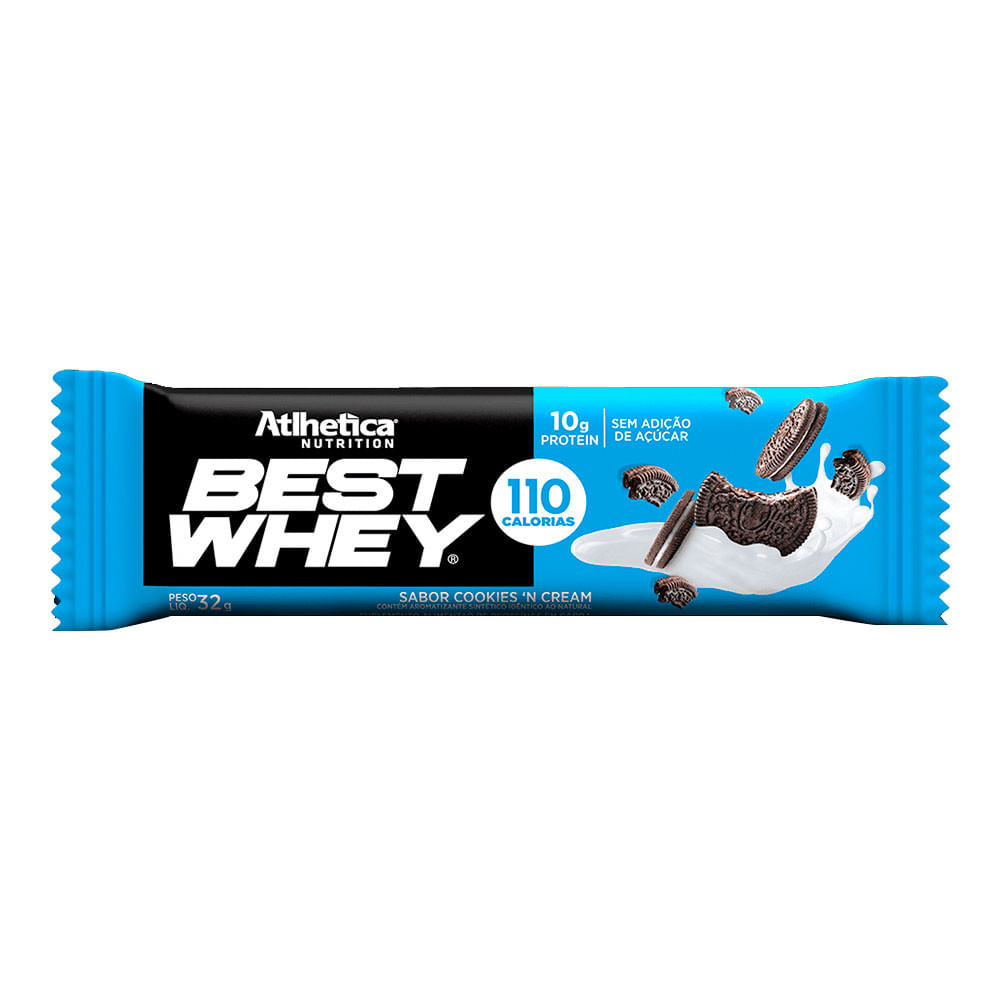 Best Whey Bar Cookies and Cream 32g Atlhetica Nutrition