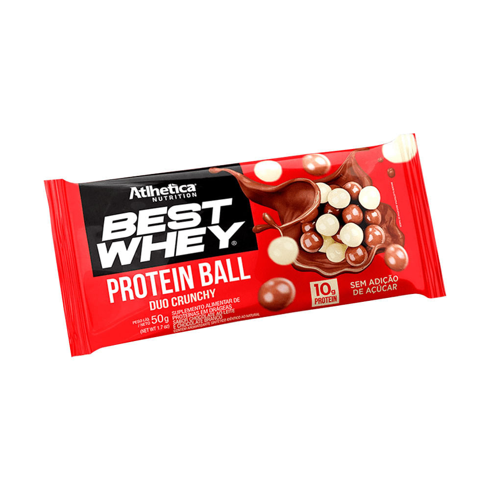 Best Whey Protein Ball Duo Crunchy 50g Atlhetica Nutrition