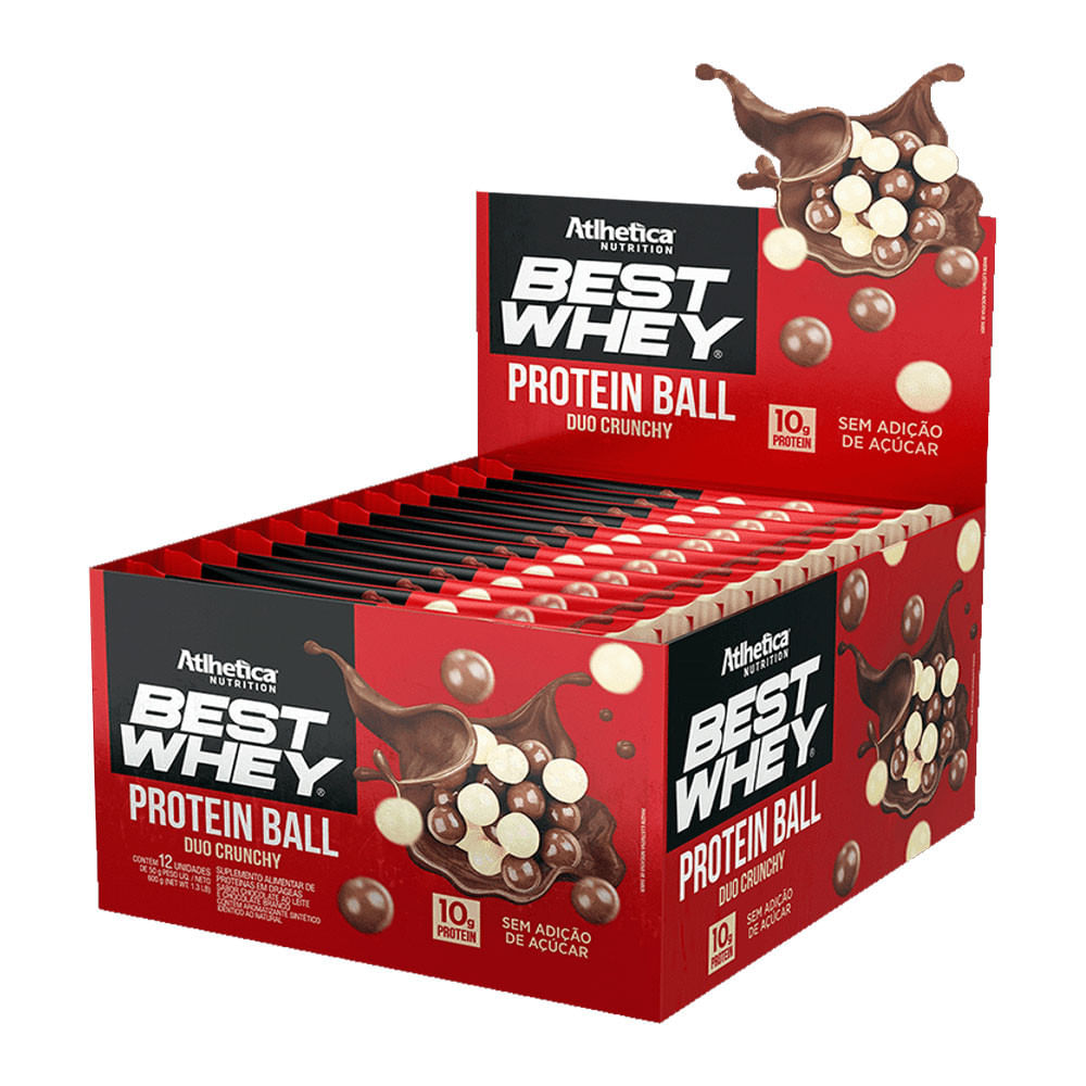 Best Whey Protein Ball Duo Crunchy 50g Atlhetica Nutrition