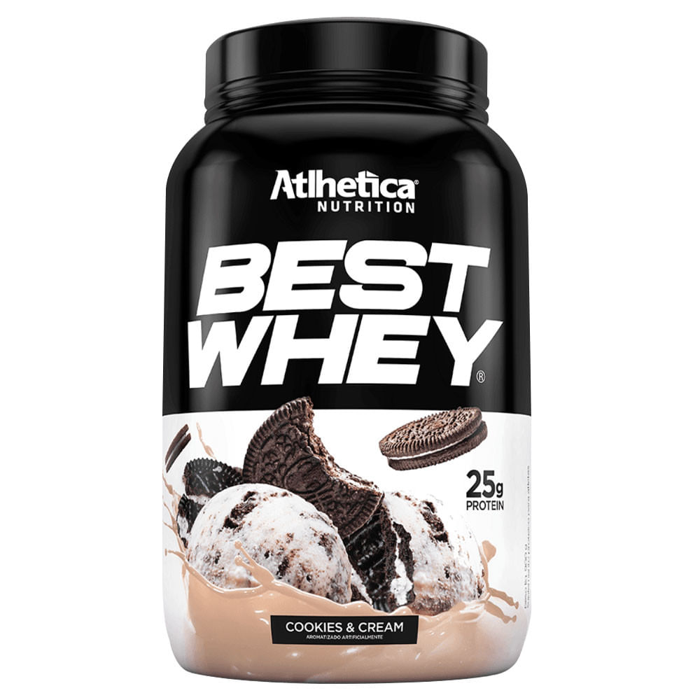 Best Whey Protein Cookies Cream 900g Atlhetica Nutrition