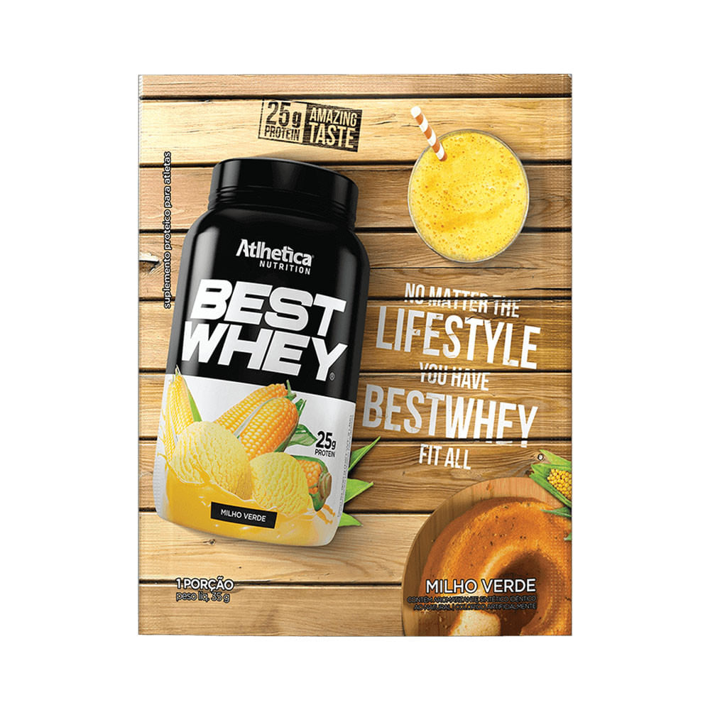 Best Whey Protein Milho Verde 35g Atlhetica Nutrition