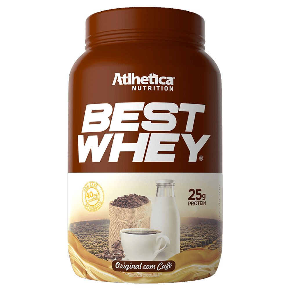Best Whey Protein Original com Café 900g Atlhetica Nutrition