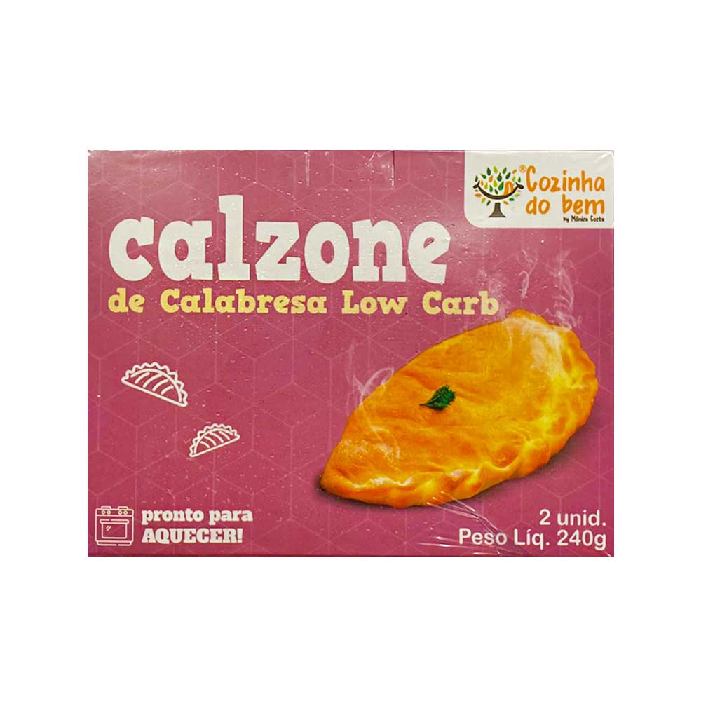 Calzone Low Carb Calabresa 240g Cozinha do Bem