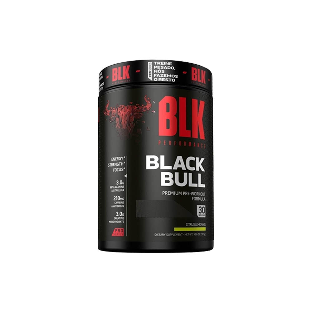 Black Bull Pre Workout Citrus Lemonade 300g BLK Performance