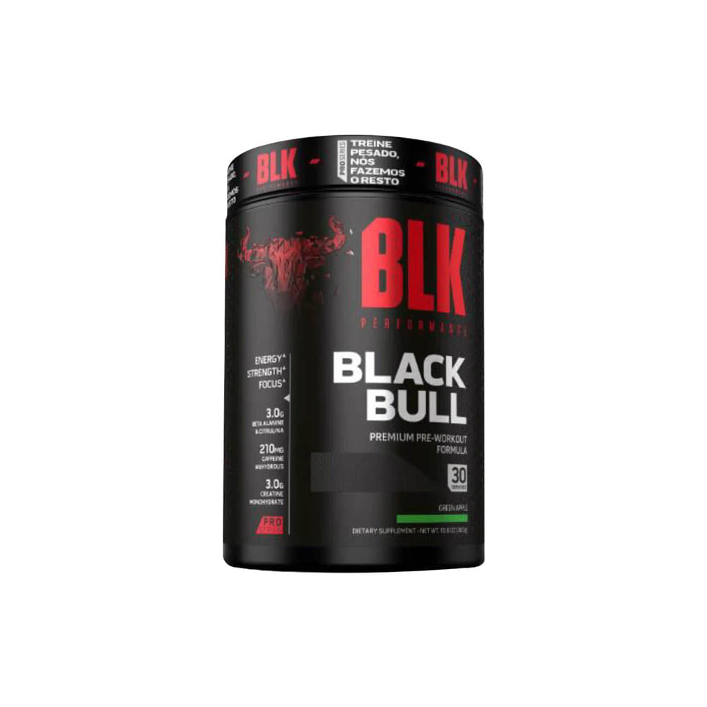 Black Bull Pre Workout Green Apple 300g BLK Performance