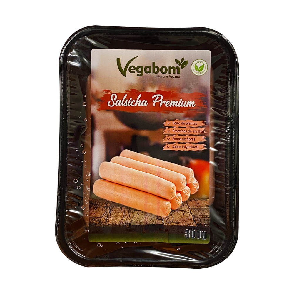 Salsicha Premium Vegana 300g Vegabom