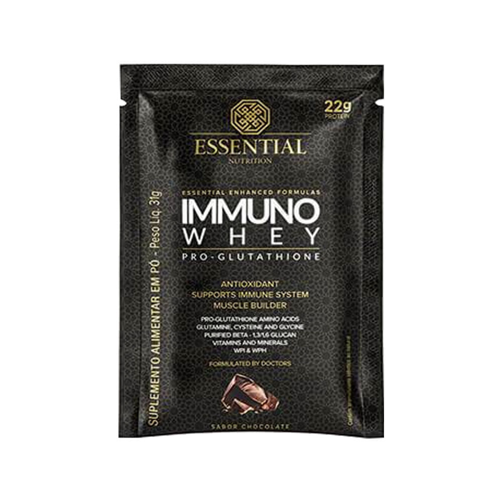 Immuno Whey Chocolate Sachê 31g Essential Nutrition