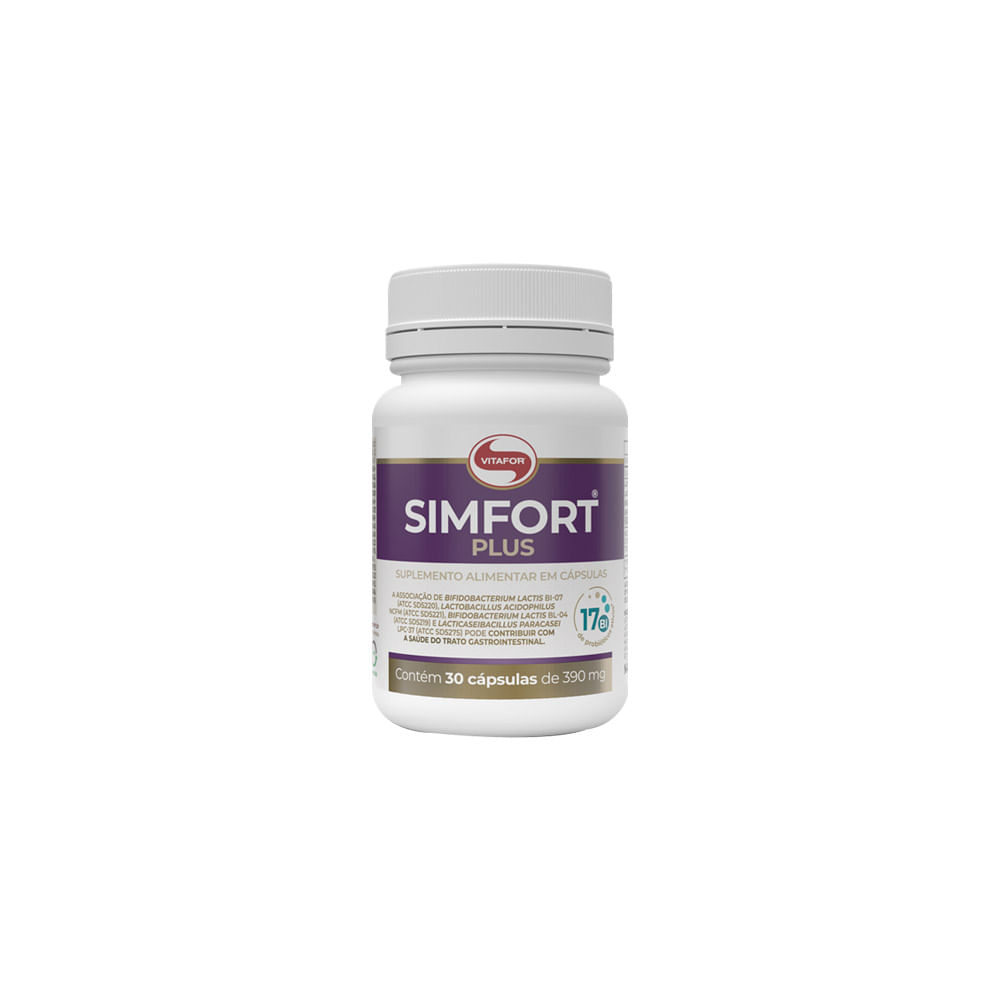 Probióticos Simfort Plus 30 Cápsulas Vitafor