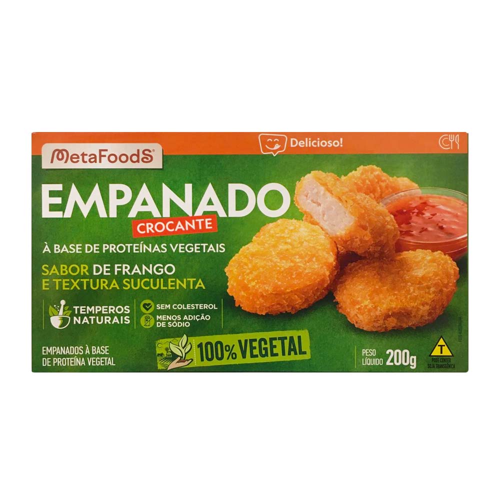 Empanado Crocante Sabor Frango Vegetal 200g MetaFoods