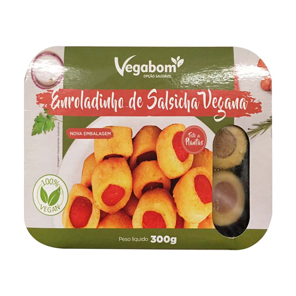 Enroladinho de Salsicha Vegana 300g Vegabom