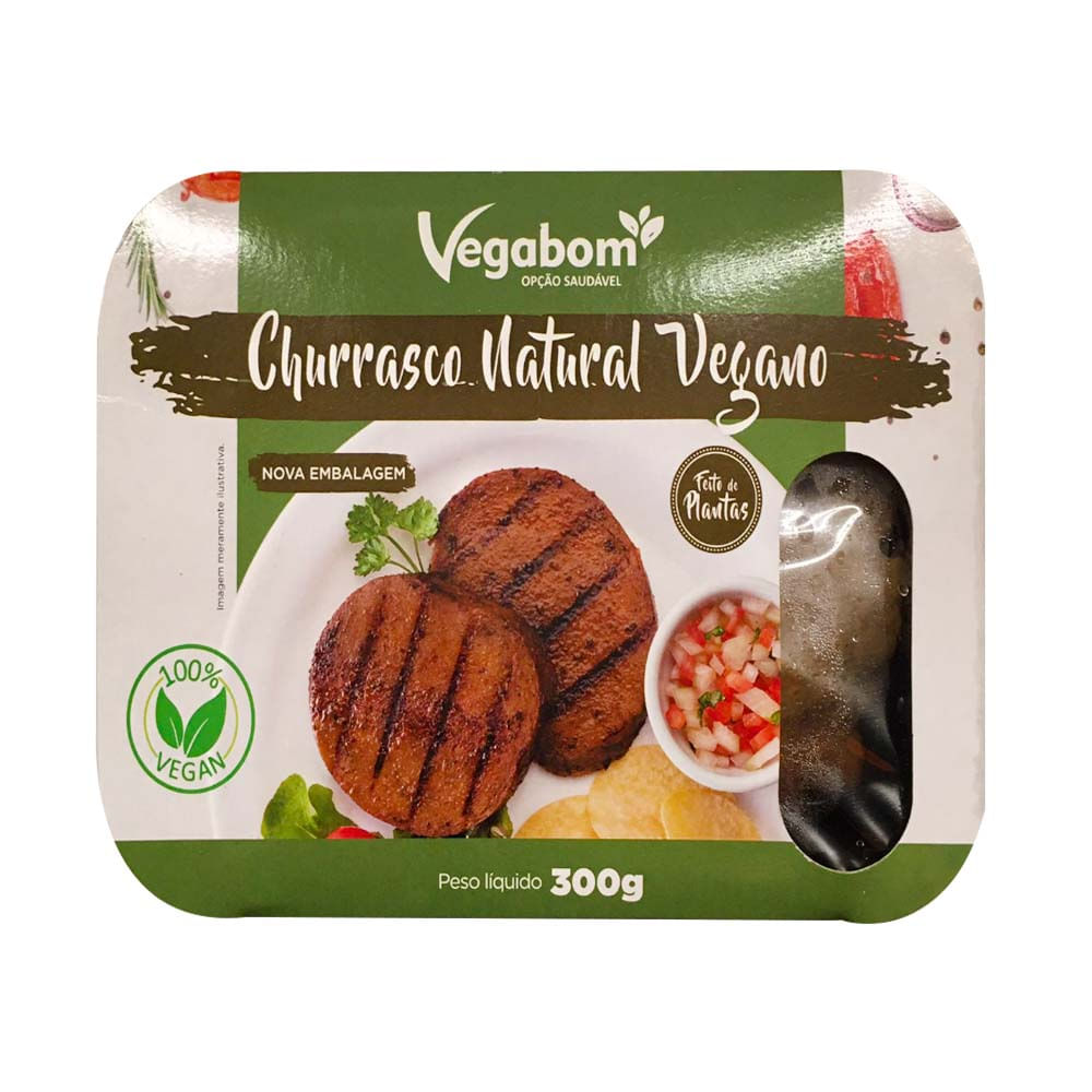 Churrasco Vegano Natural 300g Vegabom
