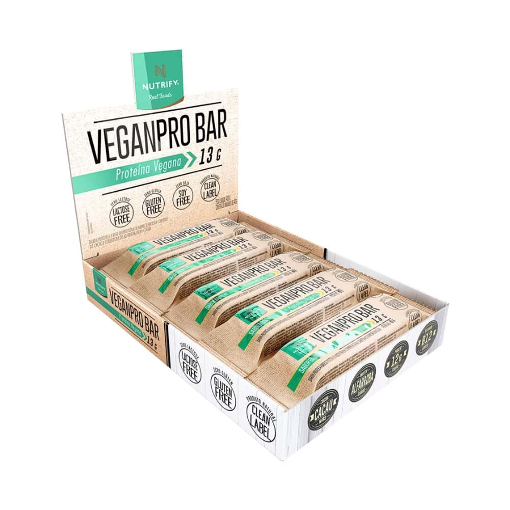 Veganpro Bar Sabor Baunilha 40g Nutrify