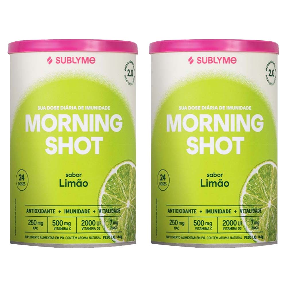 Morning Shot 2.0 Sabor Limão 144g Sublyme