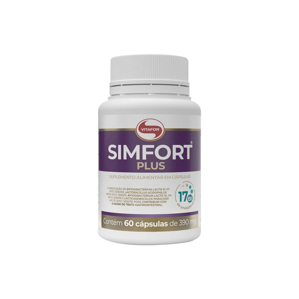Probióticos Simfort Plus 60 Cápsulas Vitafor