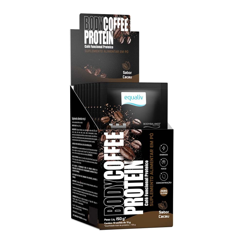 Body Coffee Protein Cacau 15g Equaliv