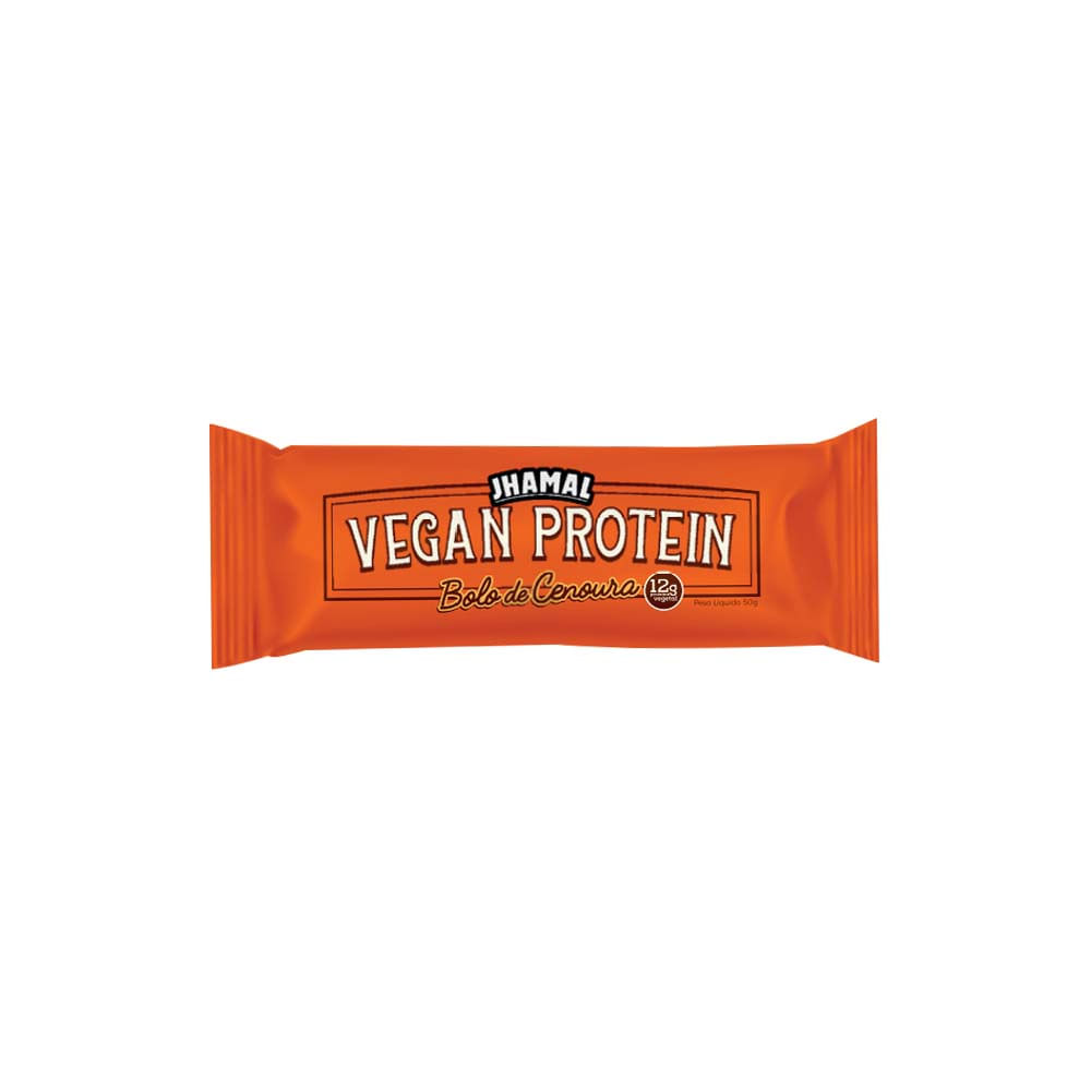 Barra Vegan Protein Bolo de Cenoura 50g Jhamal