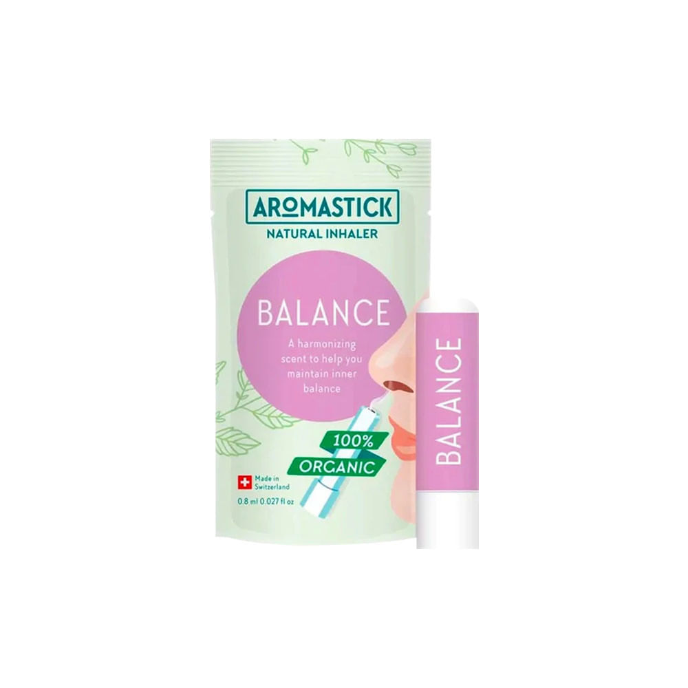 Aromastick Balance Inalador Nasal Orgânico e Natural Para Melhorar o Equilíbrio 0,8ml