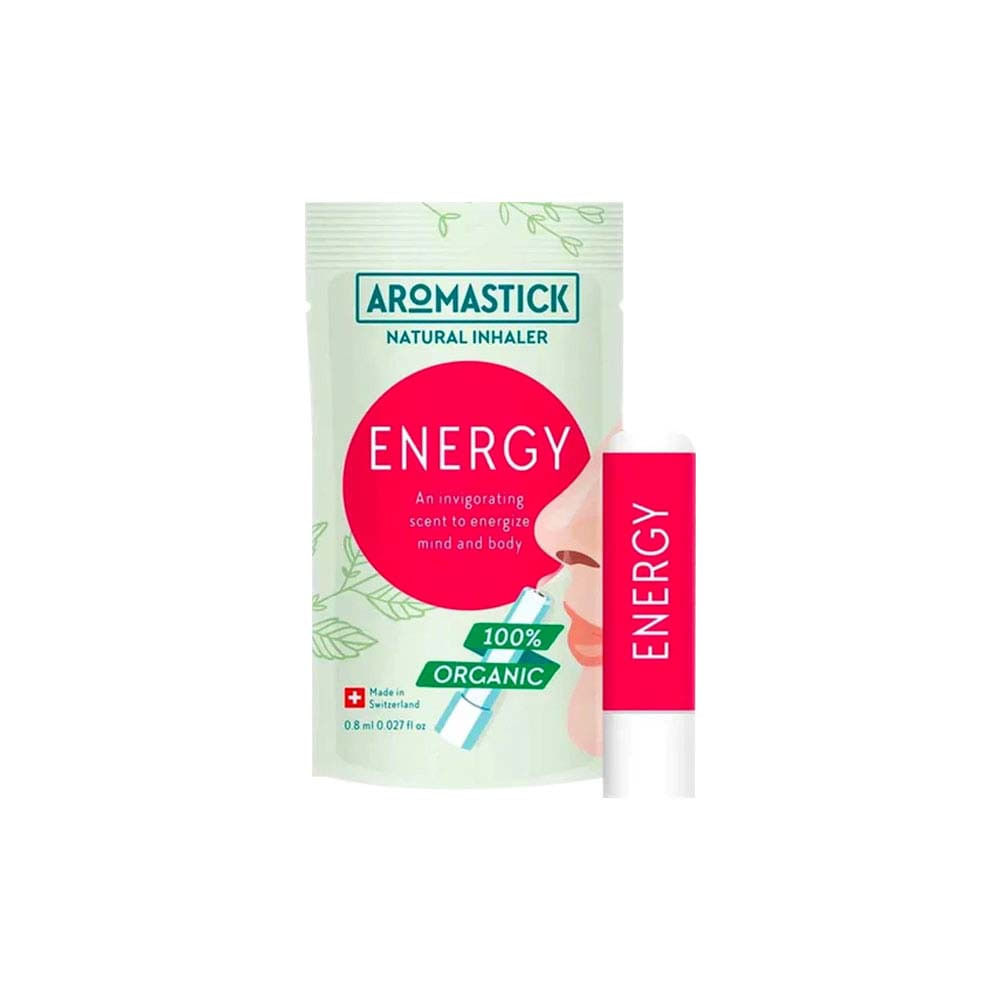 Aromastick Energy Inalador Nasal Orgânico e Natural Energizante 0,8ml