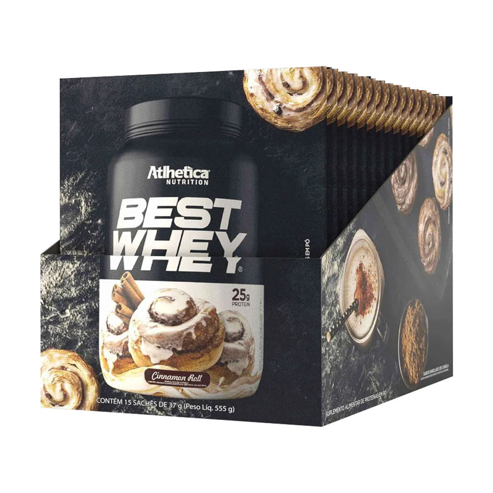 Best Whey Protein Cinnamon Roll 37g Atlhetica Nutrition