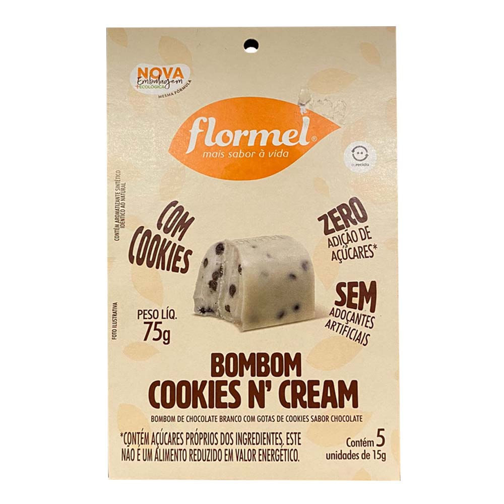 Bombons Cookies n Cream 75g Flormel