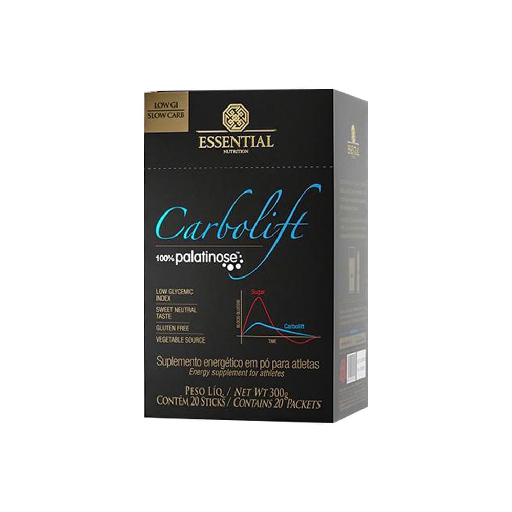 Carbolift 100% Palatinose Box Sachê Essential Nutrition