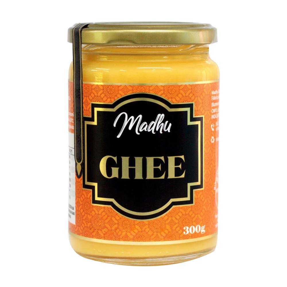Manteiga Ghee Clarificada 300g Madhu Bakery