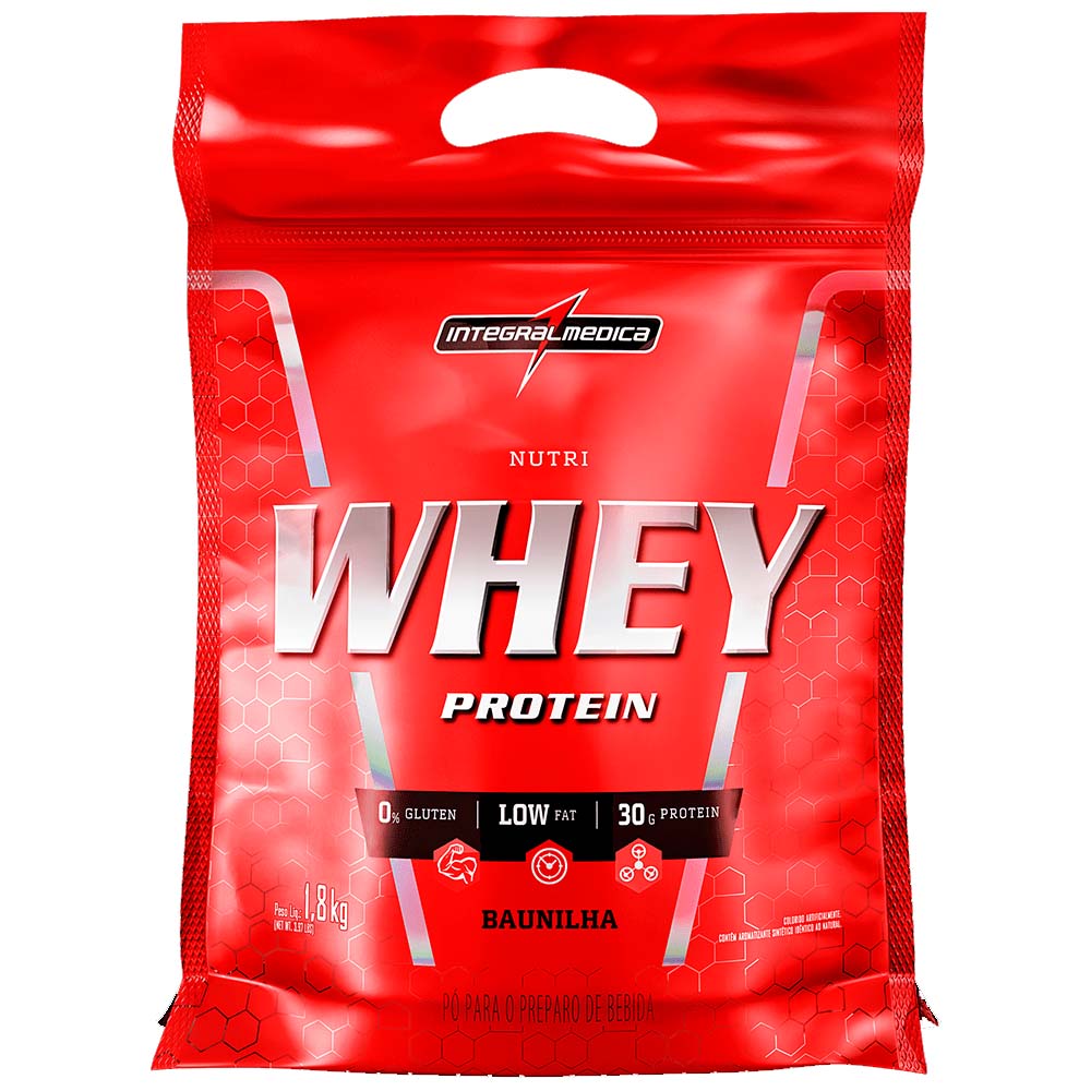 Nutri Whey Protein Baunilha Pouch 1,8kg Integralmedica