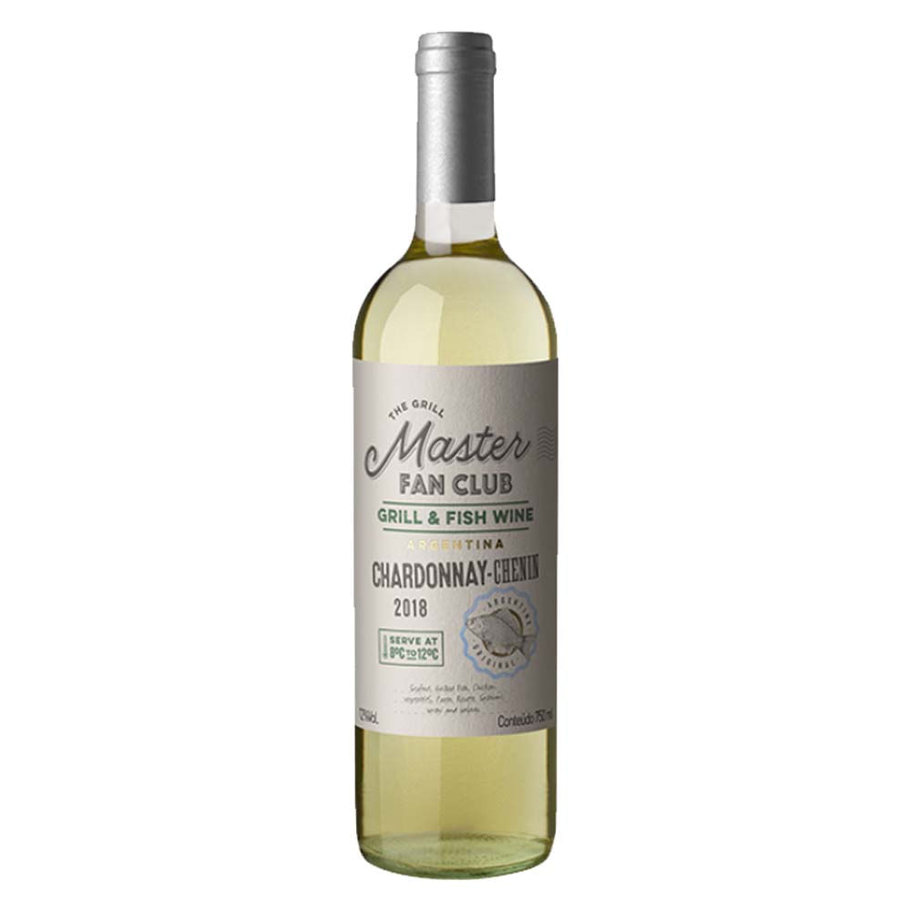 Vinho Branco Argentino The Grill Master Fan Club Chardonnay-Chenin 750ml