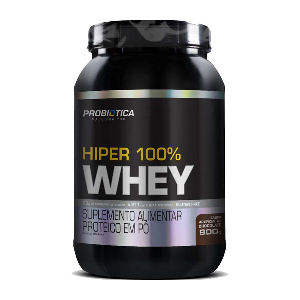 Whey Protein Hiper 100% Chocolate 900g Probiótica