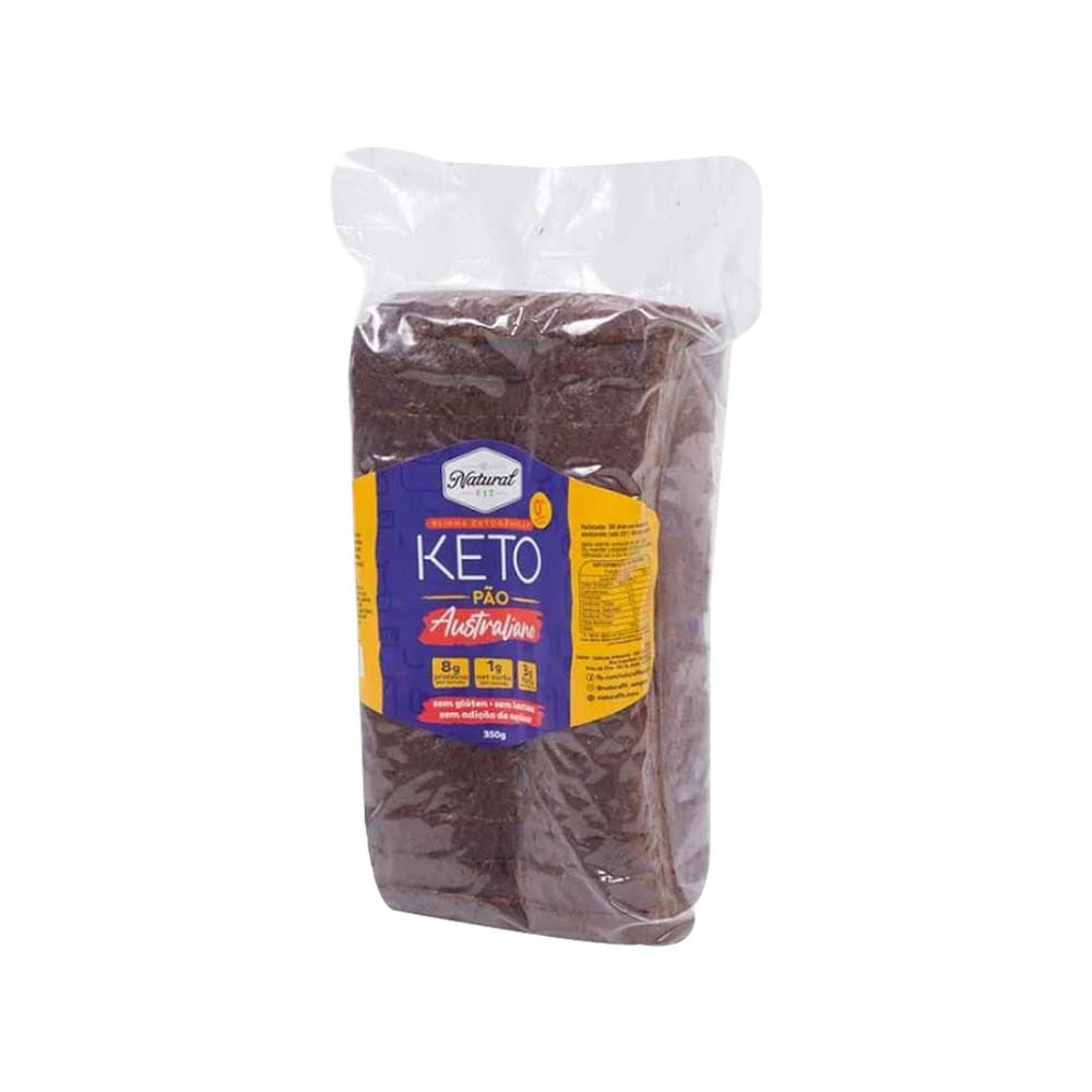 Pão de Forma KETO Australiano Sem Glúten e Lactose 350g Natural Fit