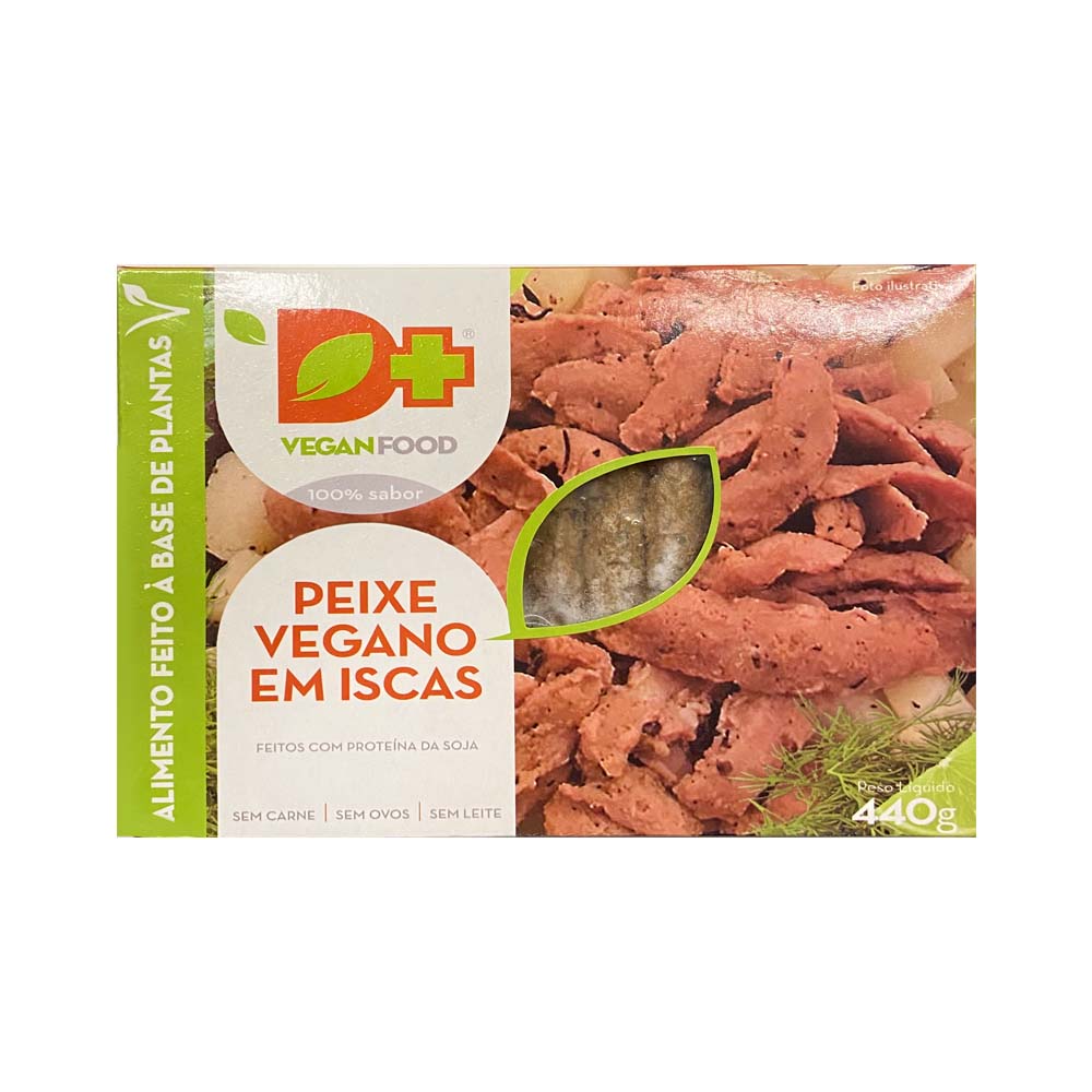 Peixe Vegano em Iscas 440g D+ Vegan Food