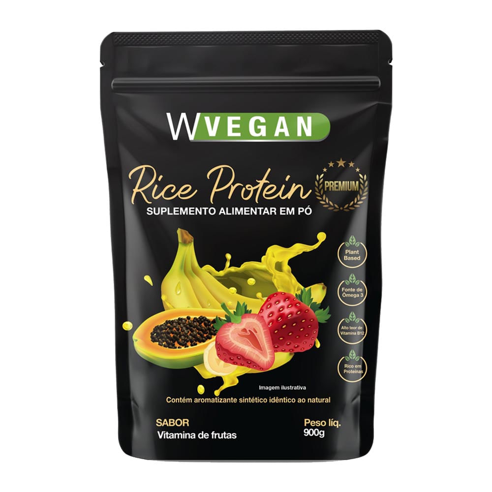 Rice Protein Vitaminas de Frutas 900g WVegan
