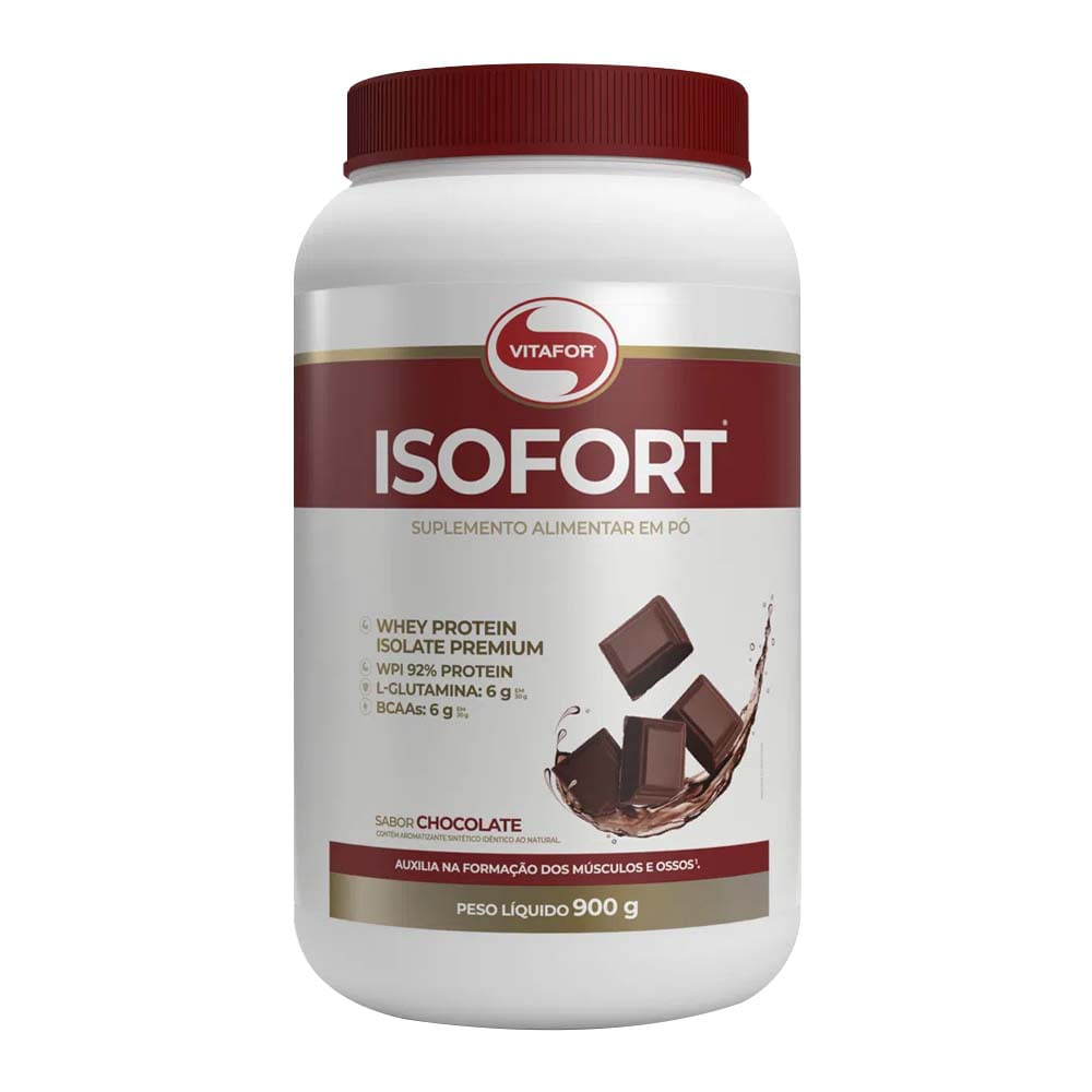 Whey Isolado Isofort Chocolate 900g Vitafor
